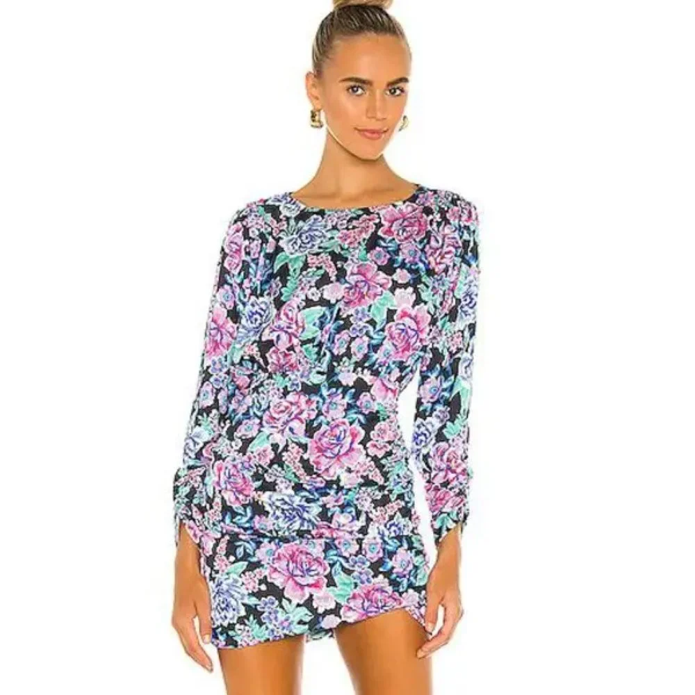 For Love & Lemons | Brandy Mini Dress Azalea Size XS - Picture 4 of 10